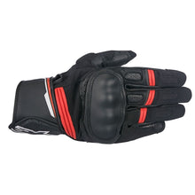 Load image into Gallery viewer, 10% Off ALPINESTARS BOOSTER Black/Red Leather Motorbike Short Gloves