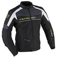 Load image into Gallery viewer, IXON ALLOY Black/White/Kawasaki Green Summer Textile Motorbike Waterproof Jacket