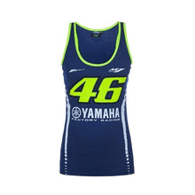 Load image into Gallery viewer, Ladies Valentino Rossi Yamaha M1 Blue Tank Top Vest Official VR46 Merchandise