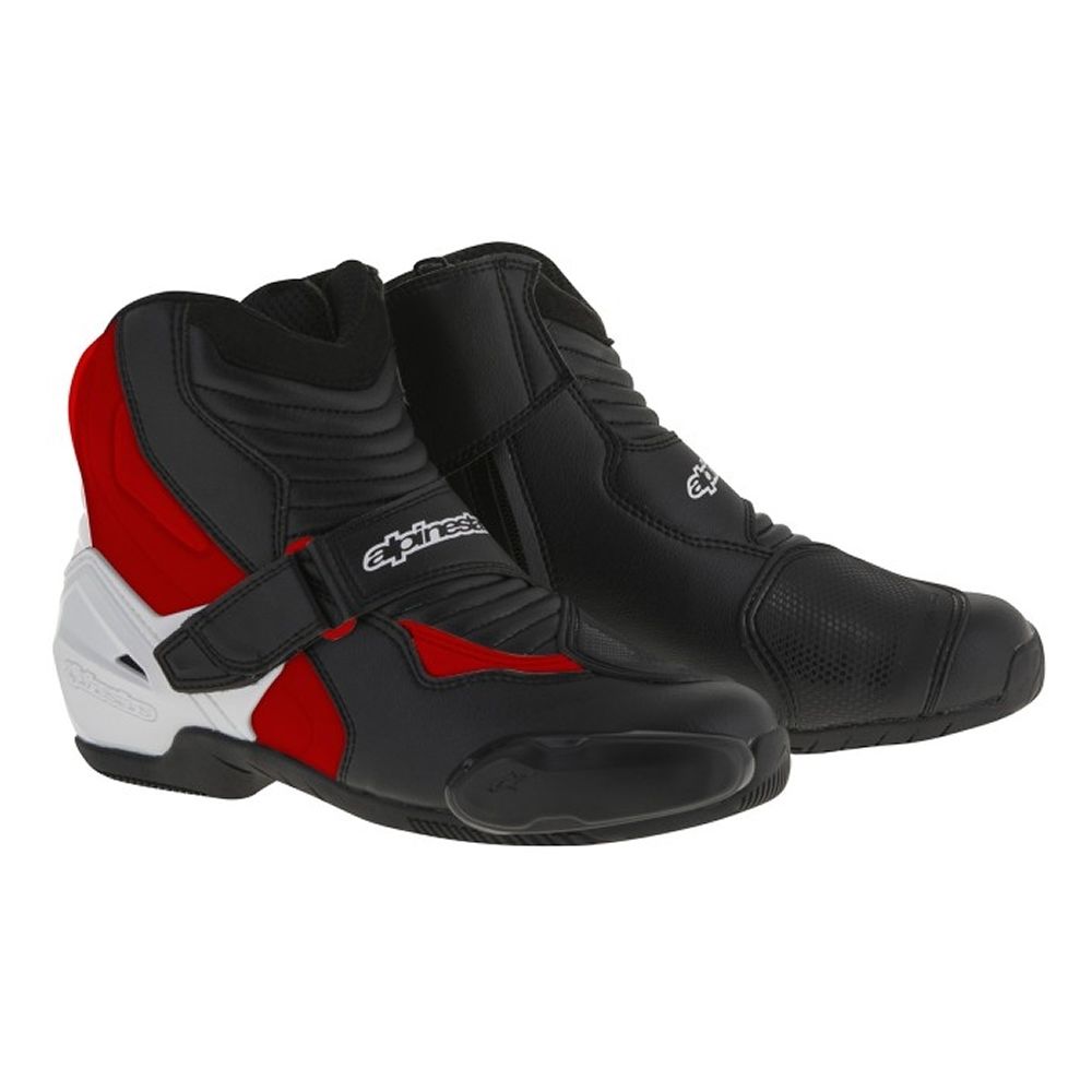 10% Off Alpinestars SMX-1R Black/White/Red Motorbike/Scooter Ankle Boots Shoes