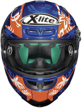 Load image into Gallery viewer, X-Lite X803 D.PETRUCCI Cayman Blue &amp; FREE Dark Visor 2018 Motorbike Race Helmet