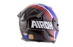 AIROH GP500 Scrape Blue/Black Gloss Carbon MotoGP Light Motorbike Helmet