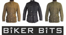 Load image into Gallery viewer, RICHA BONNEVILLE Waxed Cotton Classic Motorcycle Waterproof Jacket CE Armour