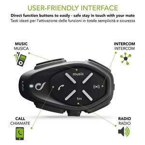 INTERPHONE LINK Single Pack Motorcycle Bluetooth Intercom/GPS/Music