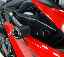 Load image into Gallery viewer, Triumph 675 Daytona 2013+ Crash Protection Black Bobbins Evotech Performance