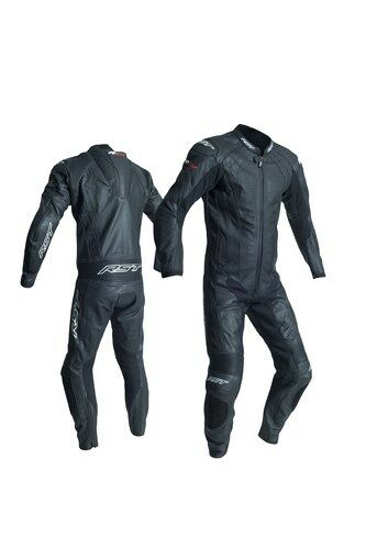 RST R-18 Black 1PC Motorbike CE Rated Leather Racing Suit Race Hump