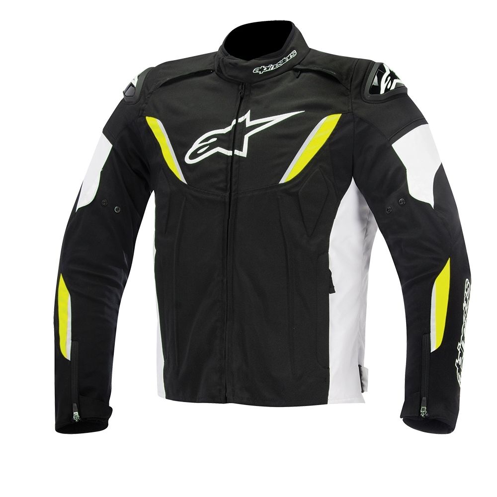 10% OFF Alpinestars T-GPR Black/White/Yellow Waterproof Motorbike Textile Jacket