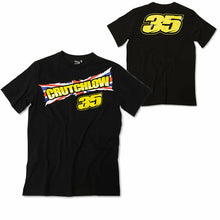 Load image into Gallery viewer, Cal Crutchlow UK Flag 35 Black T-shirt Official MotoGP Merchandise Union Jack