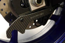 Load image into Gallery viewer, YAMAHA R6 2017+ GP Style Carbon Paddock Stand Plates Evotech Performance