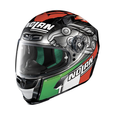 X-Lite X803 M.Melandri Chrome Replica FREE Dark Visor 2018 Motorbike Helmet