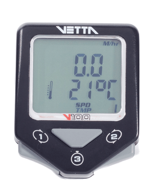 VETTA V100 WL2X WIRELESS CYCLE COMPUTER Odometer/Heart/Speed/Distance/Altitude