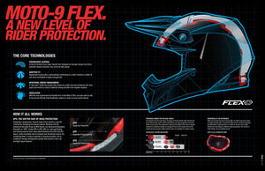 BELL Moto-9 Flex BLOCKED Black Carbon Pro Circuit Motocross MX Helmet
