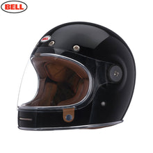 Load image into Gallery viewer, BELL BULLITT 2019 Solid Gloss BLACK Modern Retro Classic Motorcycle Helmet Matt