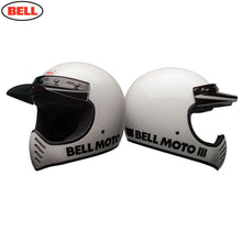 Load image into Gallery viewer, BELL Cruiser 2017 MOTO 3 Modern Classic White Motorcycle Scrambler MX Helmet
