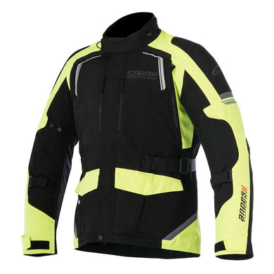 Alpinestars ANDES V2 Drystar Black/Yellow Fluo Motorcycle Textile Touring Jacket