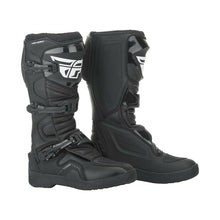 Load image into Gallery viewer, FLY 2019 Maverick Adult Boot Black/White/Hi-Vis for Motocross MX Off-Road Enduro