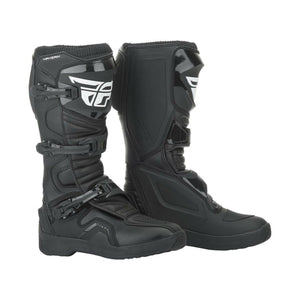 FLY 2019 Maverick Adult Boot Black/White/Hi-Vis for Motocross MX Off-Road Enduro