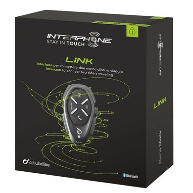 INTERPHONE LINK Single Pack Motorcycle Bluetooth Intercom/GPS/Music