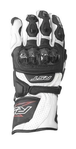 RST Delta 3 CE WHITE Motorbike/Scooter Leather/Carbon Gloves cheap