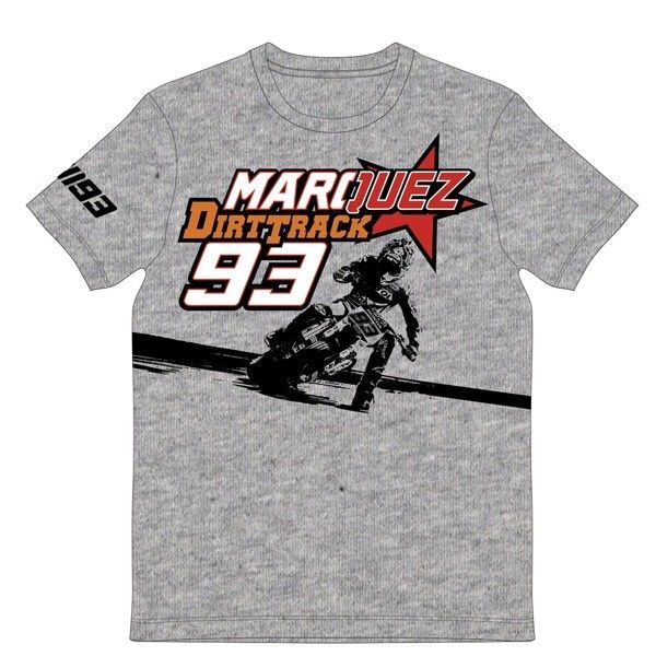 Marc Marquez 93 DirtTrack Grey T-shirt Official Mens MotoGP Merchandise