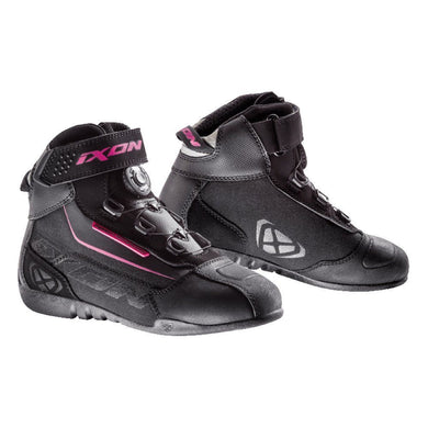 IXON ASSAULT EVO LADY Motorcycle/Scooter Black/Pink Sports Ankle Boots/Shoes