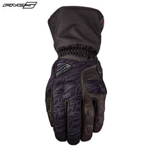 Load image into Gallery viewer, Five WFX Tech Waterproof Winter Black Motorcycle Gloves Thinsulate 200g Thermal