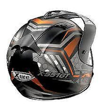 Load image into Gallery viewer, XLite X551 GT Kalahari N-Com Flat Black/KTM Copper Adventure Motorbike Helmet