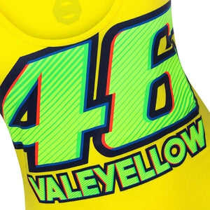 Ladies Valentino Rossi Yellow Vest Official MotoGP Merchandise VR46 The Doctor