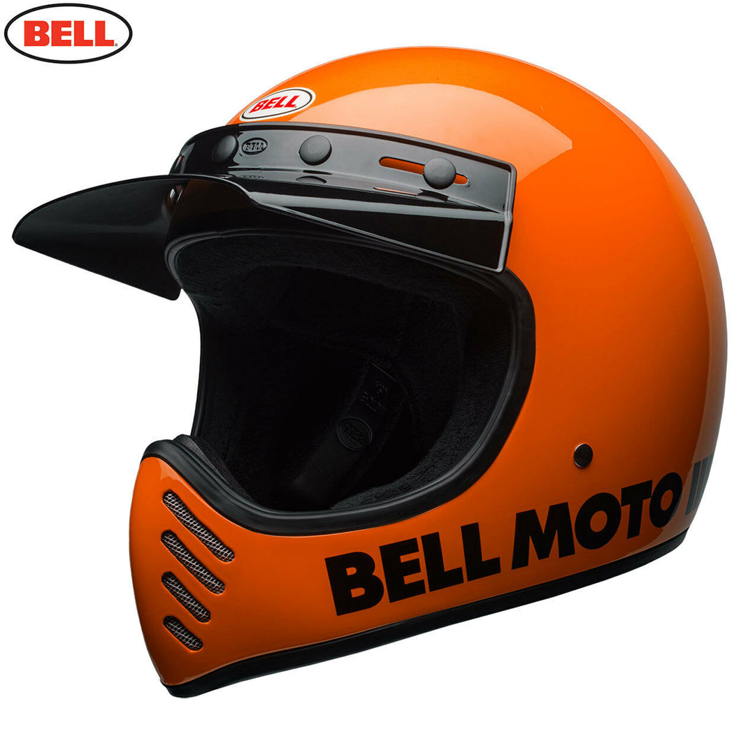 BELL Cruiser 2017 MOTO 3 Modern Classic Flo KTM Orange Motorcycle MX Helmet