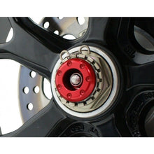 Load image into Gallery viewer, DUCATI Streetfighter 848 Red Rear Spindle Bobbins 2012-16 by Evotech Performance