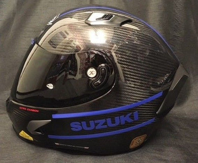 X-Lite X803 CARBON Puro Gloss SUZUKI Stickers FREE Dark Visor Motorbike Helmet