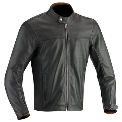 IXON STROKER Brown Leather Retro/Urban/Cruiser Motorcycle Jacket CE Armour