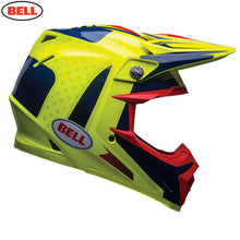 Load image into Gallery viewer, BELL Moto-9 Flex VICE Blue/Yellow Carbon Pro Circuit Replica Motocross MX Helmet