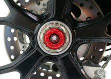 Load image into Gallery viewer, DUCATI Hypermotard Red Rear Spindle Bobbins by Evotech Performance