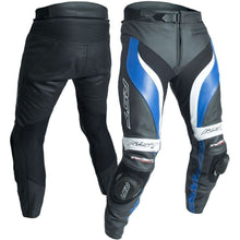 Load image into Gallery viewer, RST TRACTECH EVO 3 Suzuki/Yamaha Blue Motorcycle CE Leather Jacket/Trousers 2PC