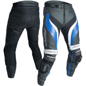 RST TRACTECH EVO 3 Suzuki/Yamaha Blue Motorcycle CE Leather Jacket/Trousers 2PC