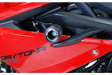 Load image into Gallery viewer, Triumph 675 Daytona 2013+ Crash Protection Black Bobbins Evotech Performance
