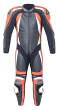 Load image into Gallery viewer, RST PRO SERIES 1840 CPXC II Black/Flo Red Leather Motorbike 1PC Racing Suit