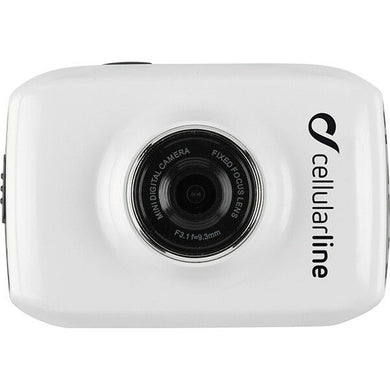 INTERPHONE Cellularline Mini Motion Video Camera LCD White for Motorbikes/Cars