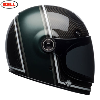 BELL Crusier 2018 Bullitt Full Carbon RSD Black/Green Classic Motorcycle Helmet