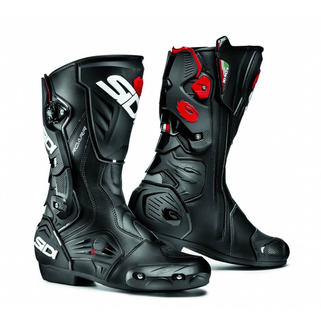 SIDI ROARR Black/Black Sports Motorbike Boots Vertebra System Techno 3