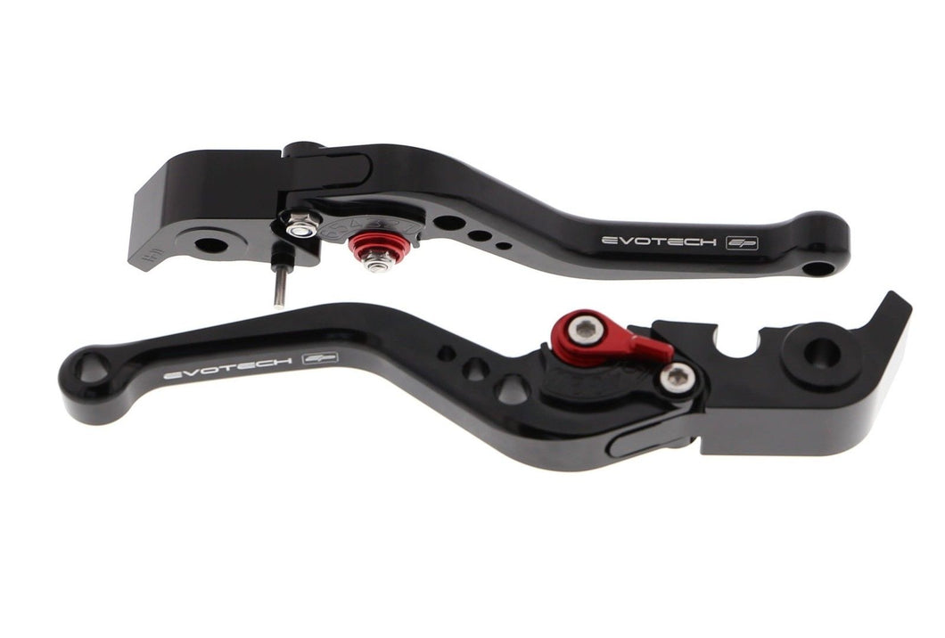 DUCATI Panigale V4 Black Short Clutch/Brake Lever Set 2018+ Evotech Performance
