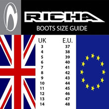 Load image into Gallery viewer, RICHA VAPOUR Waterproof Black Touring Leather Construction Motorcycle Boots