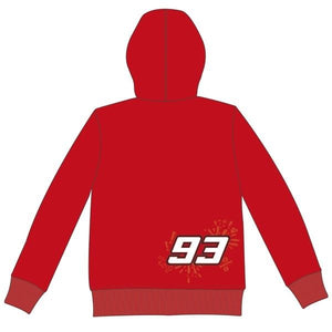 KIDS Marc Marquez 93 Red Hoody VR46 Official MotoGP Merchandise Child/Boys