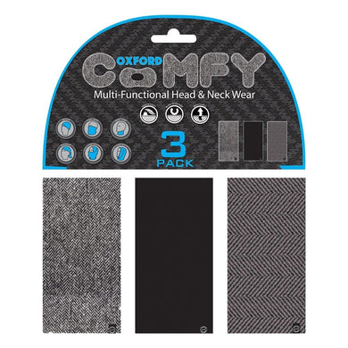 3 Oxford COMFY Herringbone Head & Neck Snood/Scalf/Bandana/Beanie/Mask