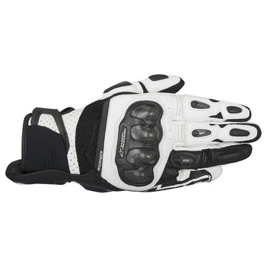 10% Off ALPINESTARS SP-X AIR Carbon Black/White Summer Motorbike Short Gloves