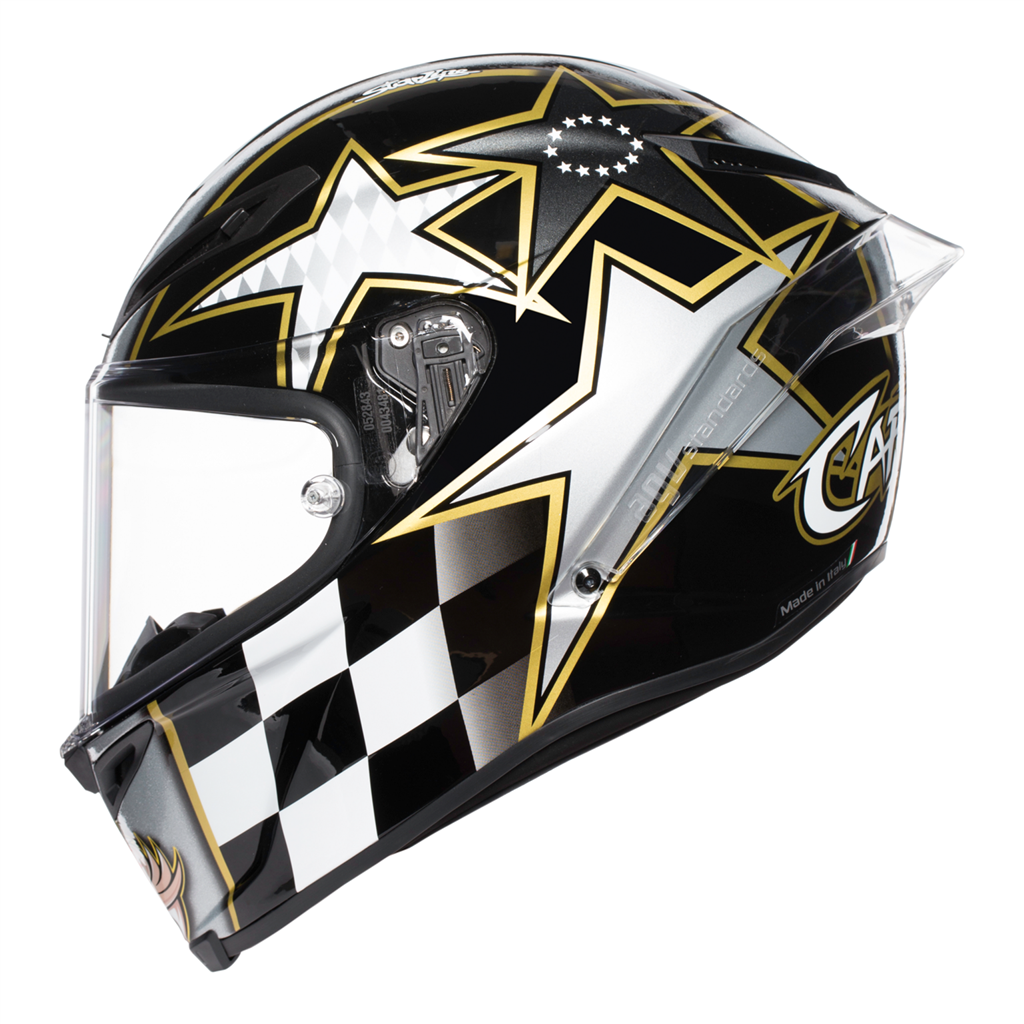 AGV CORSA R Sports Performance Carbon Fibreglass Motorbike Helmet Pinlock FREE