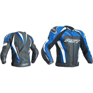 RST TRACTECH EVO 3 Suzuki/Yamaha Blue Motorcycle CE Leather Jacket/Trousers 2PC