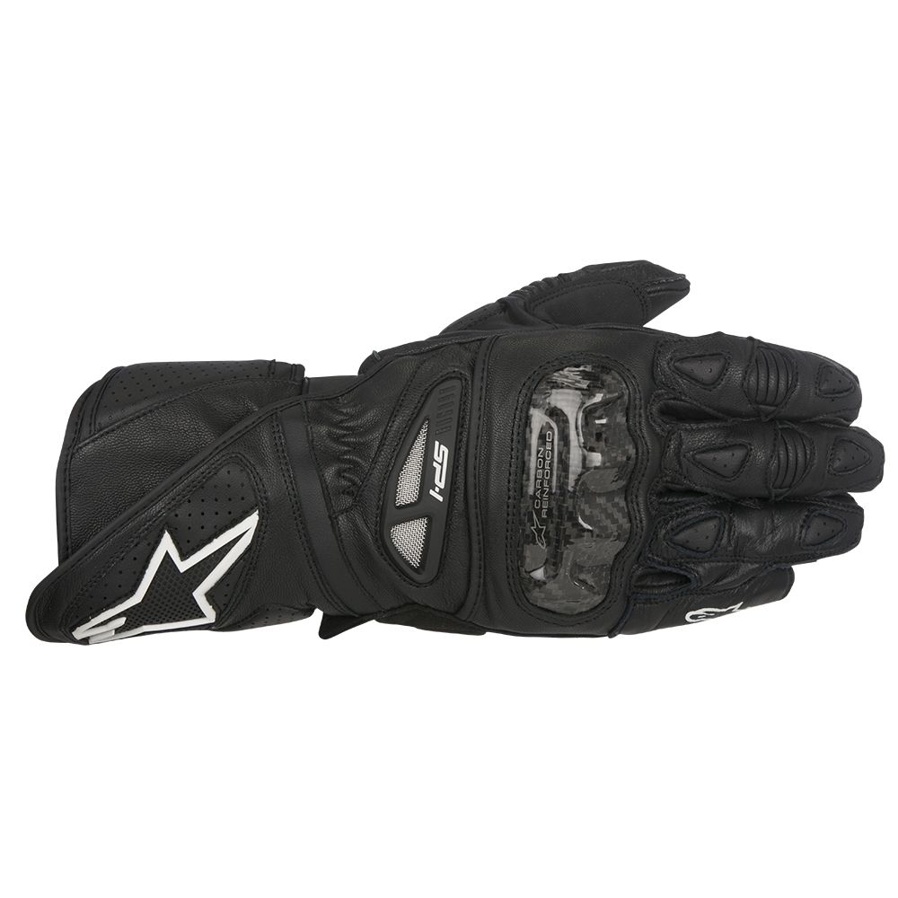 10% OFF ALPINESTARS SP-1 Black Yellow Motorbike Leather Racing Gloves