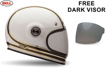 Load image into Gallery viewer, BELL Cruiser Bullitt Carbon RSD Mojo White/Gold Retro/Classic Motorcycle Helmet